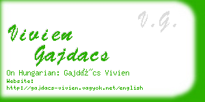 vivien gajdacs business card
